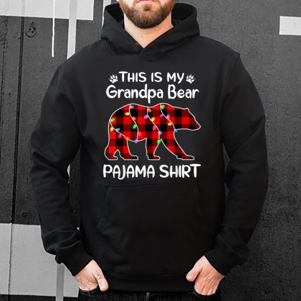 Original Grandpa Bear Pajama Lights Christmas gift for Family shirt