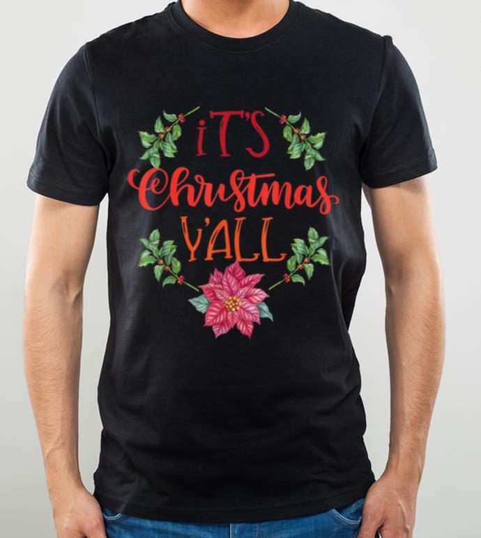 Original It's Christmas Y'all Holiday Wreath Graphic shirt