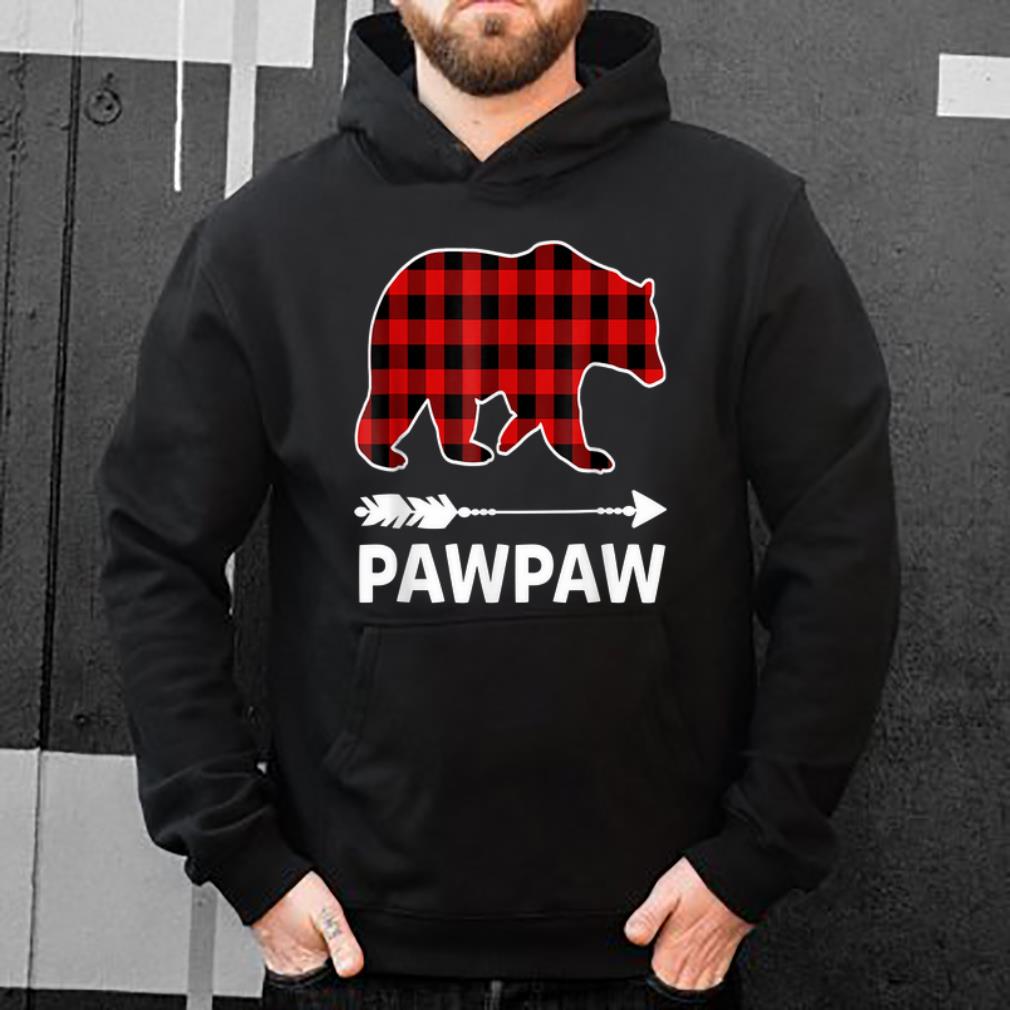 Original Pawpaw Bear Christmas Pajama Red Plaid Buffalo Family shirt