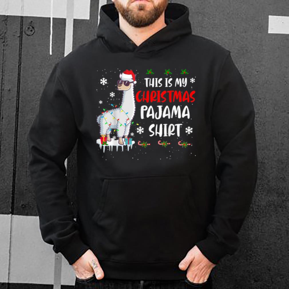 Original This Is My Christmas Pajama Llama Christmas Gifts shirt