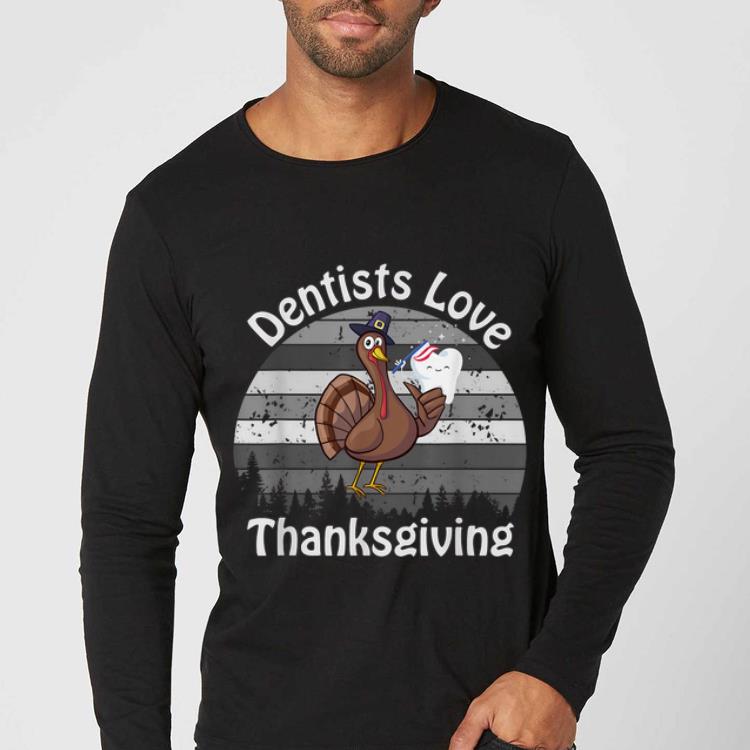 Premium Dentist Thanksgiving Costume Turkey Odontologist Outfit shirt