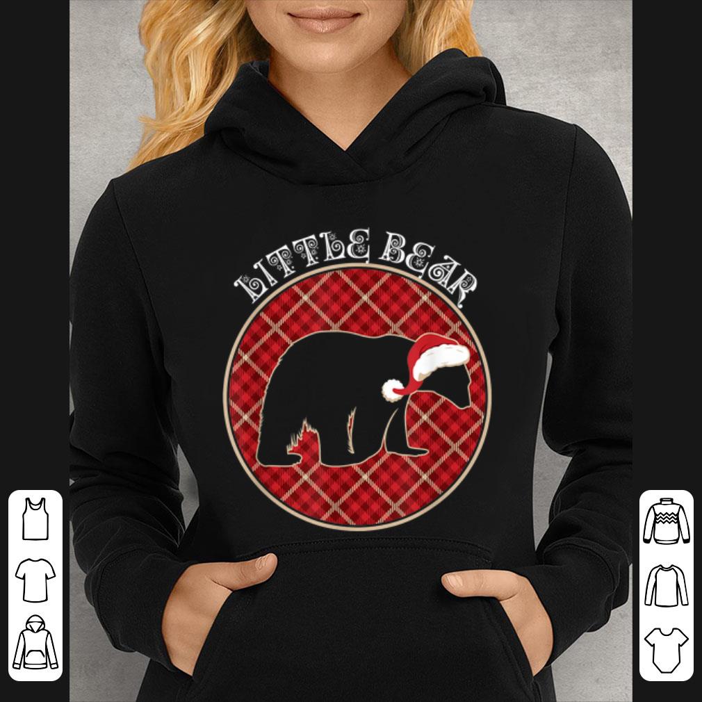 Premium Matching Family Little Polar Bear Buffalo Plaid Xmas Gift T-Shirt B07Z9B9ZDD.png