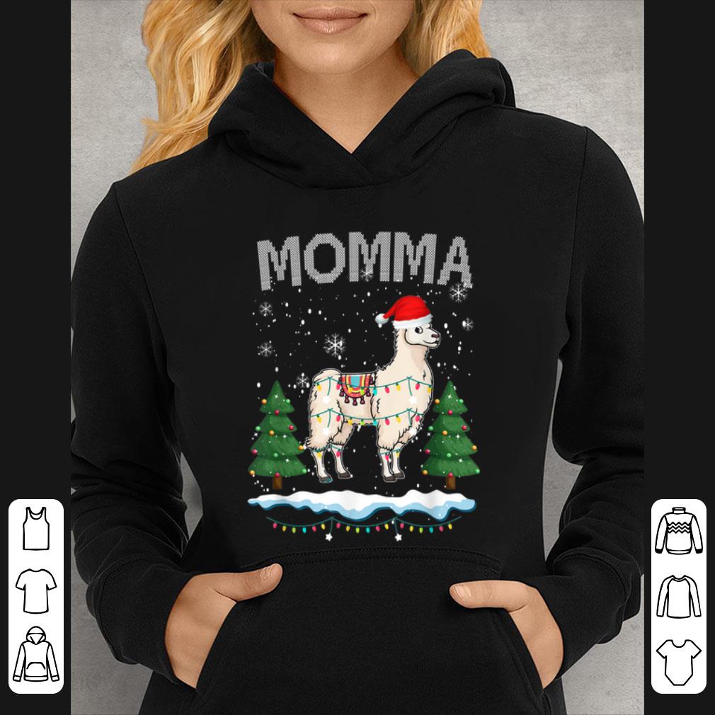 Premium Momma Llama Christmas Funny Matching Family Pajama Gift T-Shirt B07ZPN46NN.png