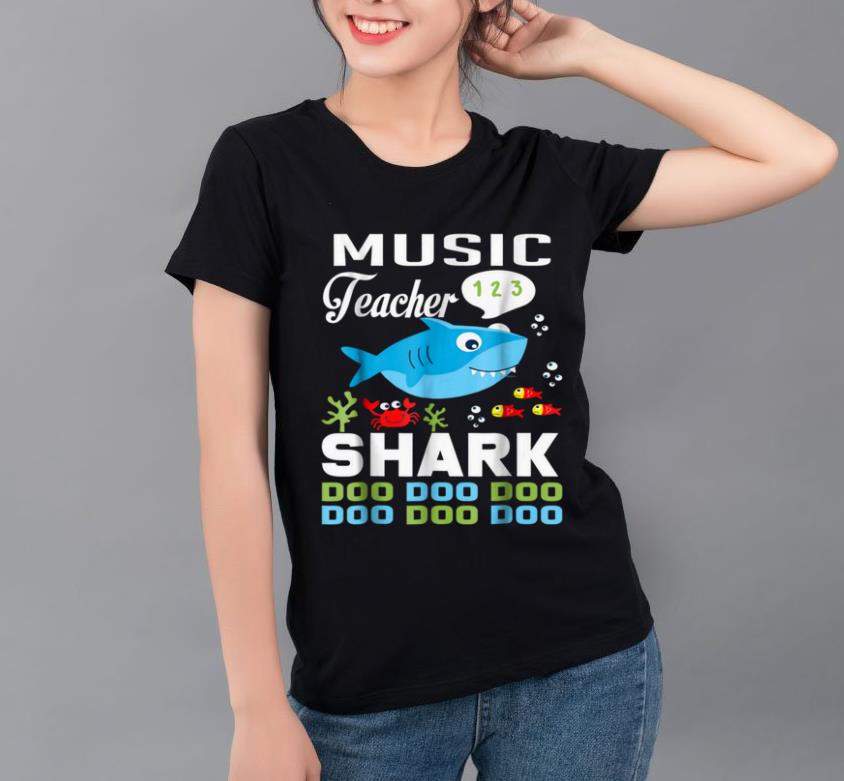Premium Music Teacher Teacher Shark Doo Doo Doo Christmas shirt