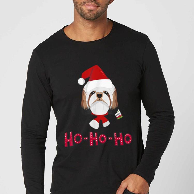 Premium Shitzu Santa Christmas kids Gifts shirt