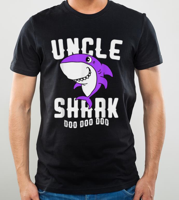 Premium Uncle Shark for Daddy Grandfather Halloween Christmas shirt