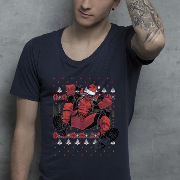 Pretty Marvel Deadpool Santa Hat Ugly Sweater Christmas shirt