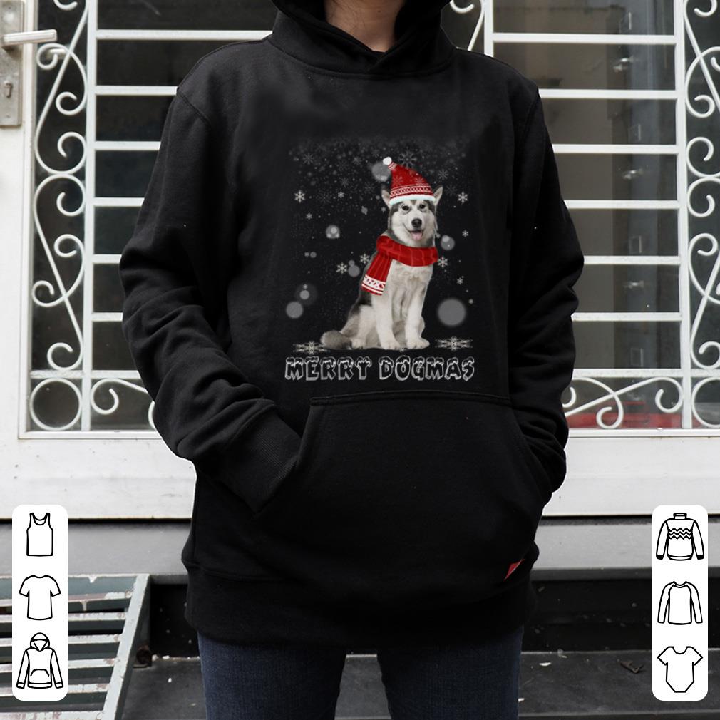 Top Merry Dogmas Alaskan Malamute dog Snow Christmas Eve Xmas shirt