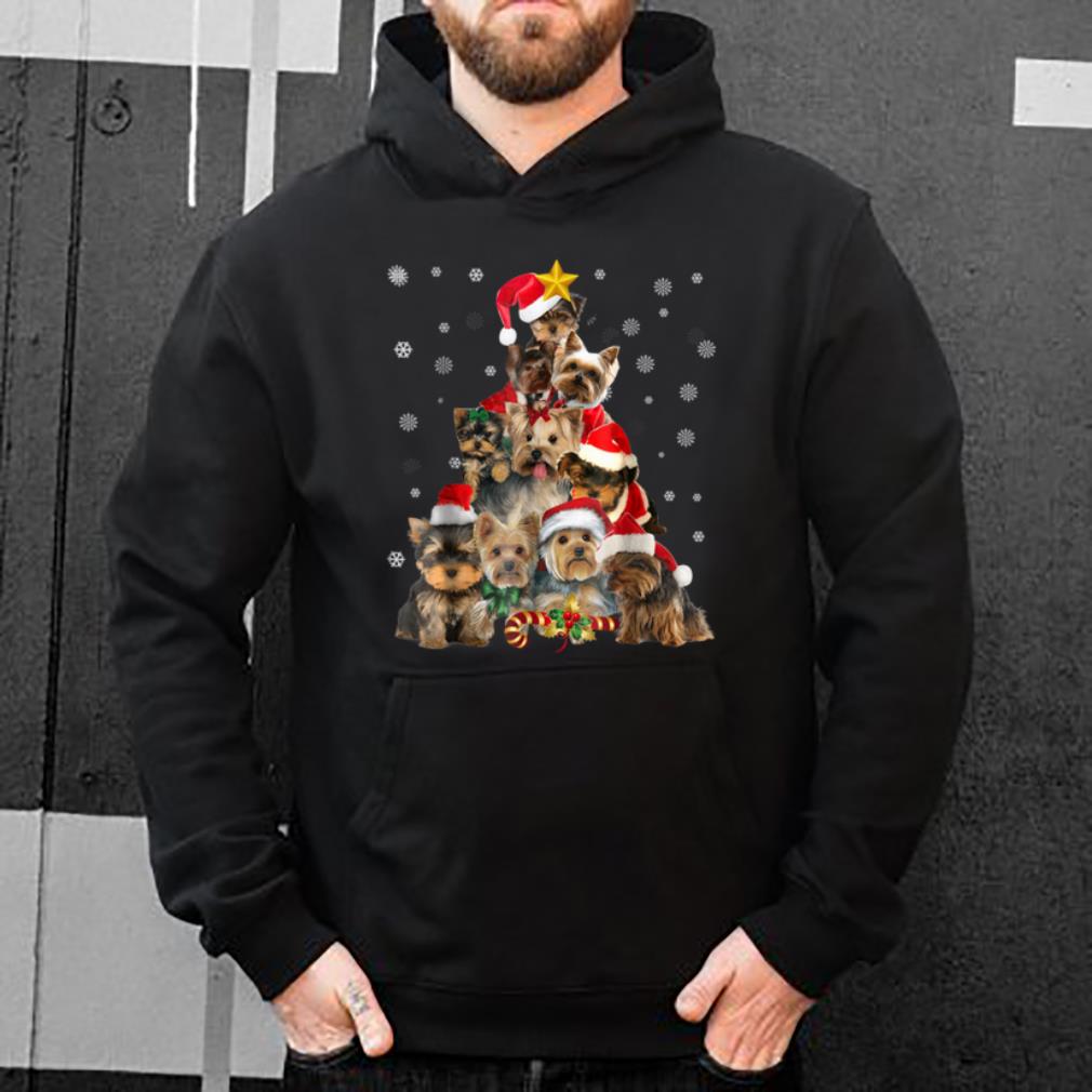 Top Yorkie Christmas Tree Xmas Gift For Yorkie Dog shirt