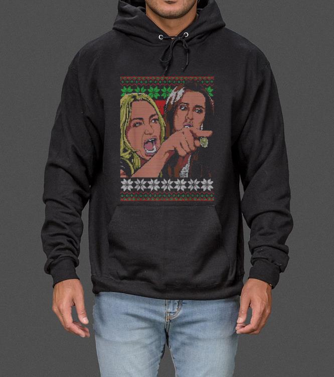 Woman Yelling at a Cat Ugly Christmas Sweater Meme Design sweater
