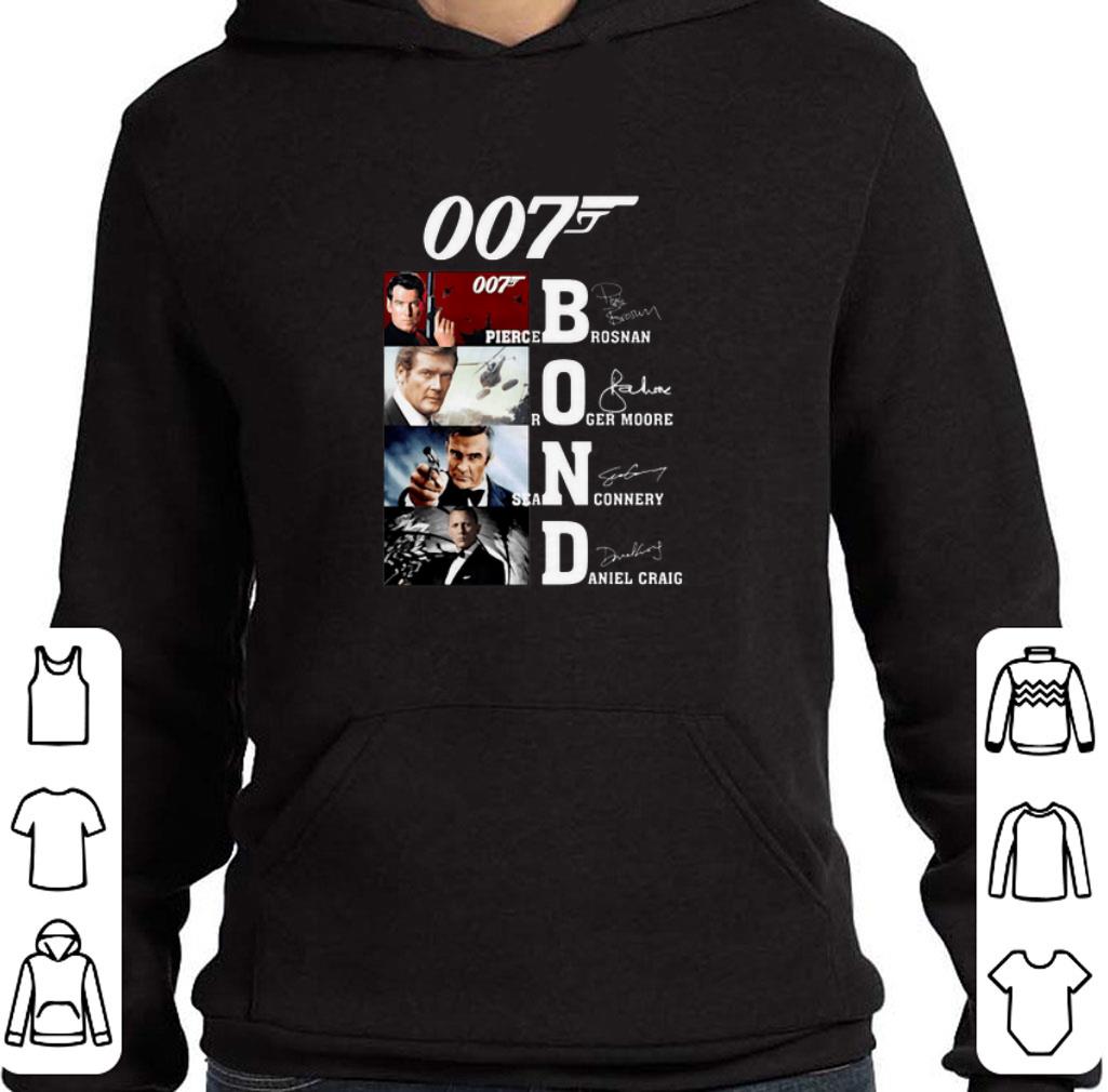 007 James Bond Pierce Brosnan Roger Moore Signatures shirt