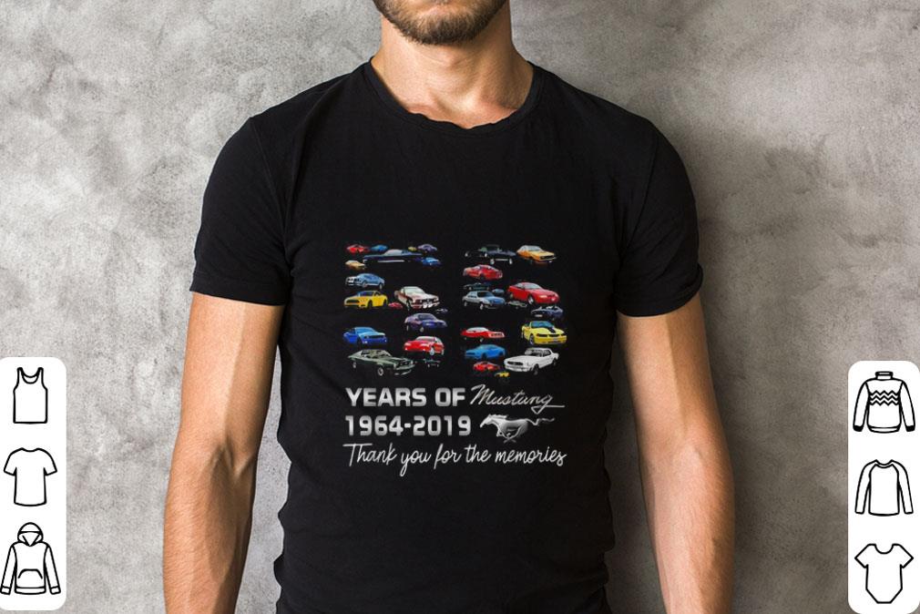 55 Years of Mustang 1964-2019 thank you for the memories shirt 1 55 Years of Mustang 1964-2019 thank you for the memories shirt 2