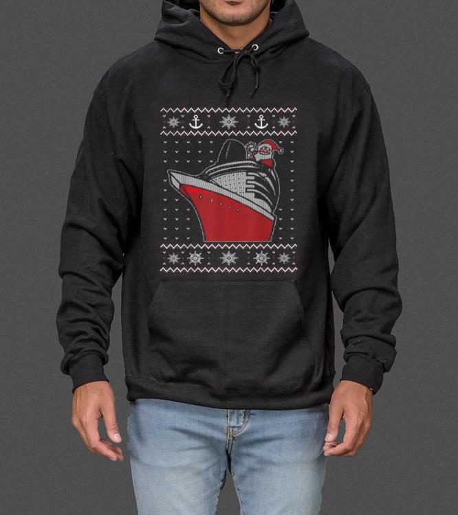 Awesome Christmas Cruise Ship Santa Ugly Christmas Sweater Style sweater