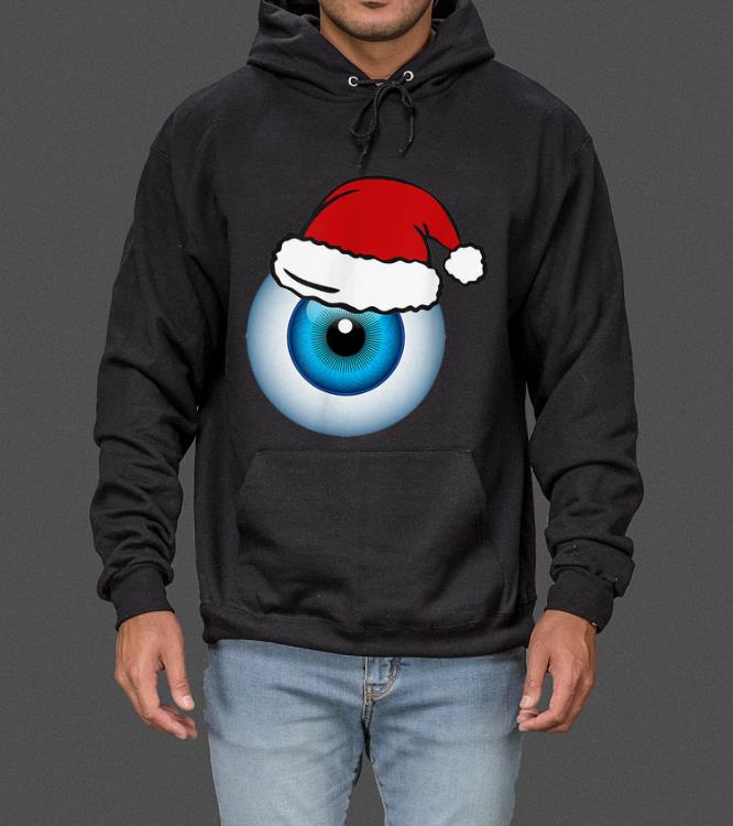 Awesome Eyeball Santa Hat Christmas Design sweater