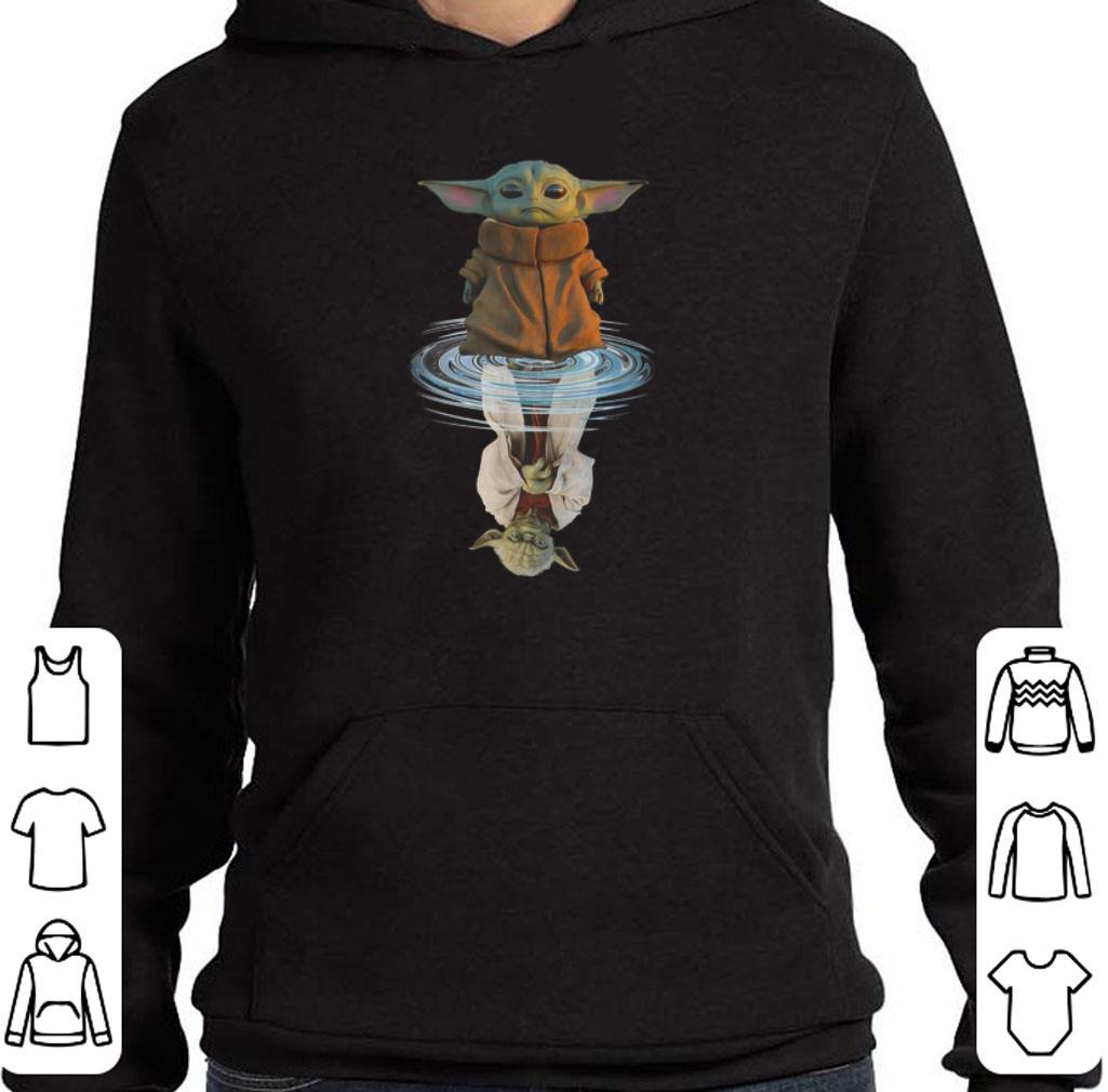 Baby Yoda The Mandalorian water mirror reflection Star Wars shirt