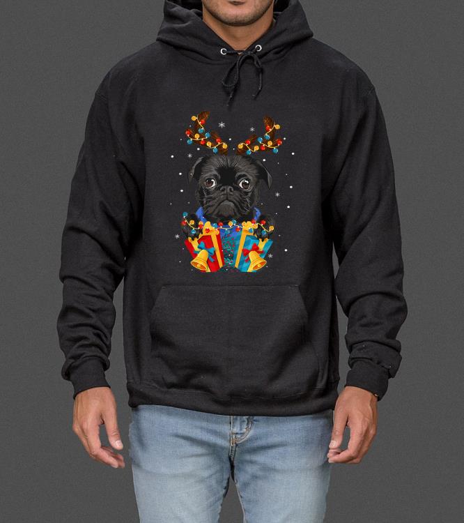 Black Pug Blinker - Nice Dog Christmas Lover Gift sweater