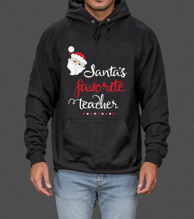 Christmas Teacher Gift-Cute Santa's Favorite Teacher Holiday sweater