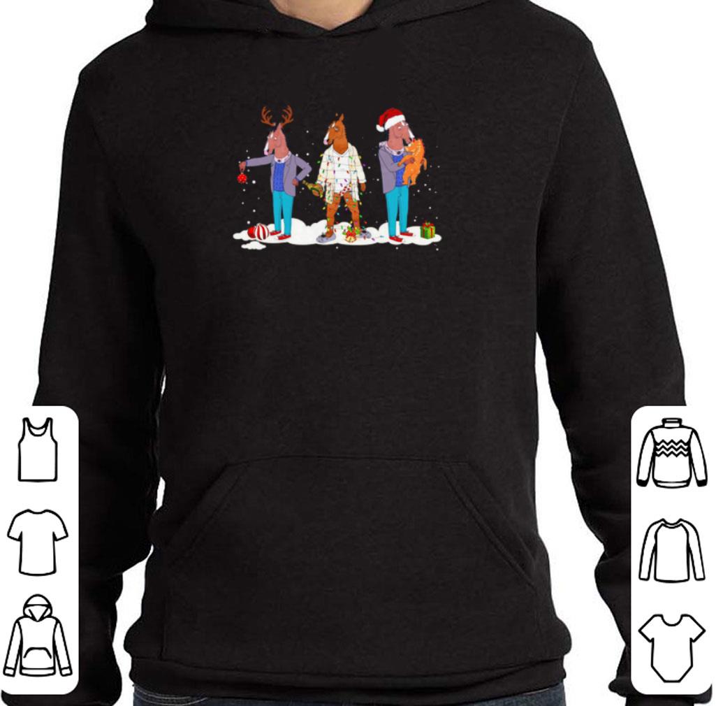 Funny BoJack Horseman Reindeer Santa Christmas shirt