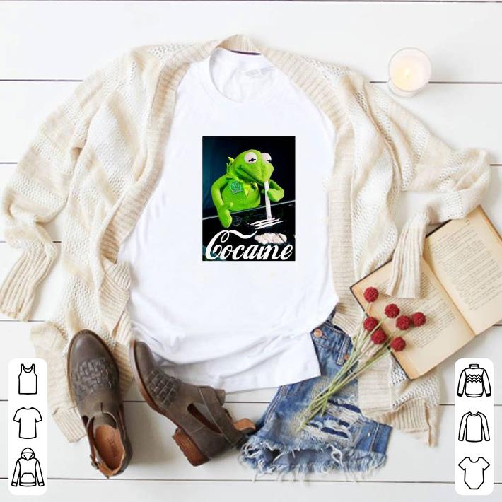 Funny Kermit The Frog Snorting Crack Cocaine shirt