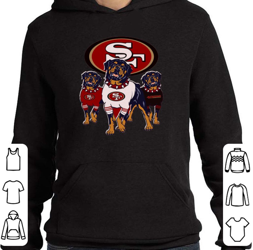 Funny Rottweiler dogs San Francisco 49ers shirt