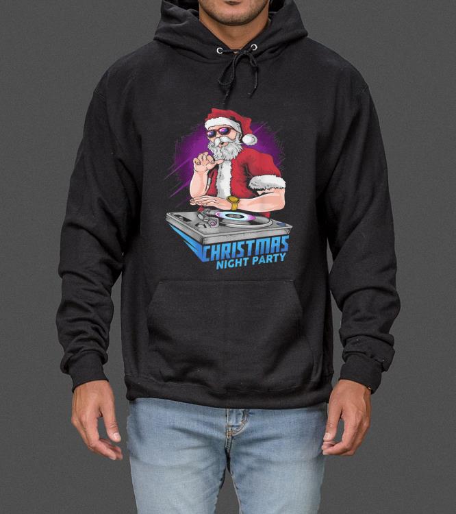 Funny Santa Claus Christmas Dj Xmas Music Night Party Gift sweater
