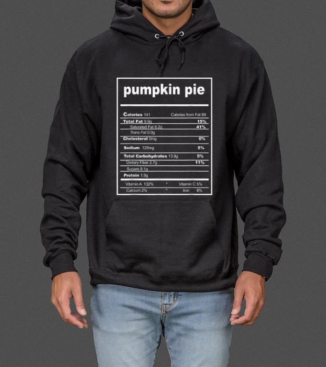 Great Pumpkin Pie Costume Funny Christmas Food Nutrition Facts sweater