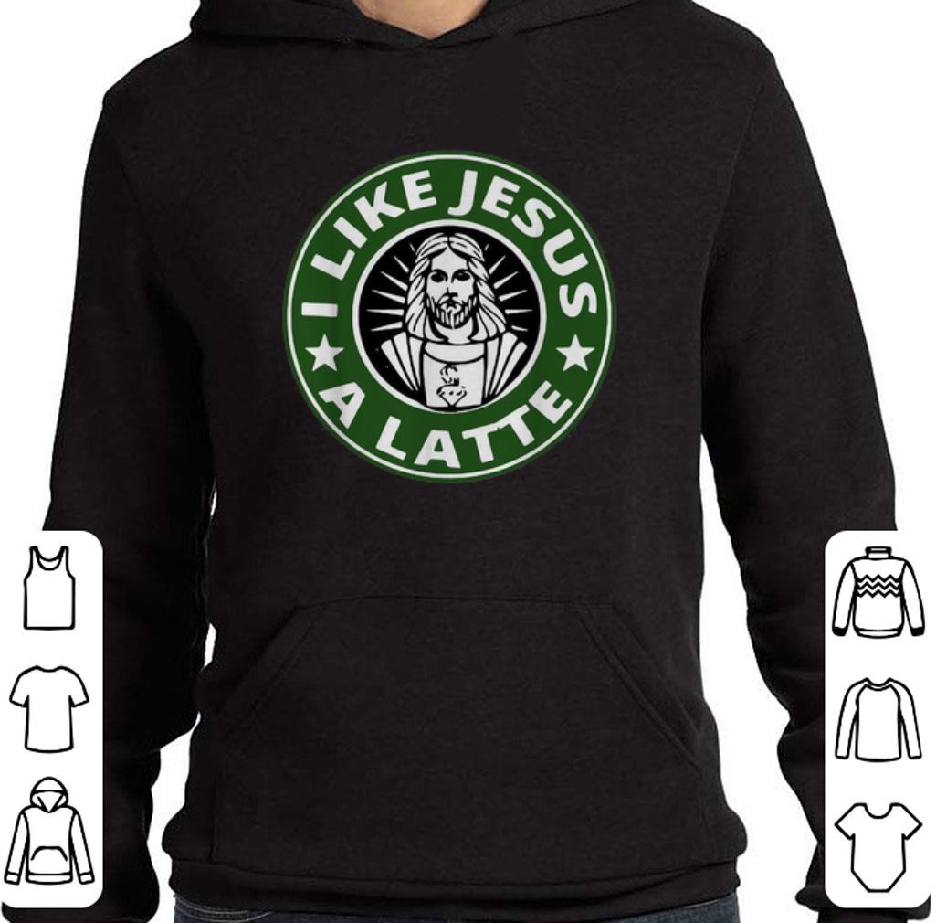 Hot I like Jesus a latte Starbucks logo shirt
