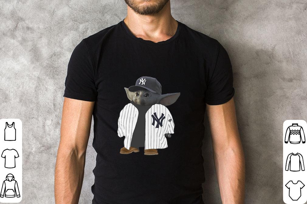 Hot New York Yankees Baby Yoda shirt 1 Hot New York Yankees Baby Yoda shirt 2