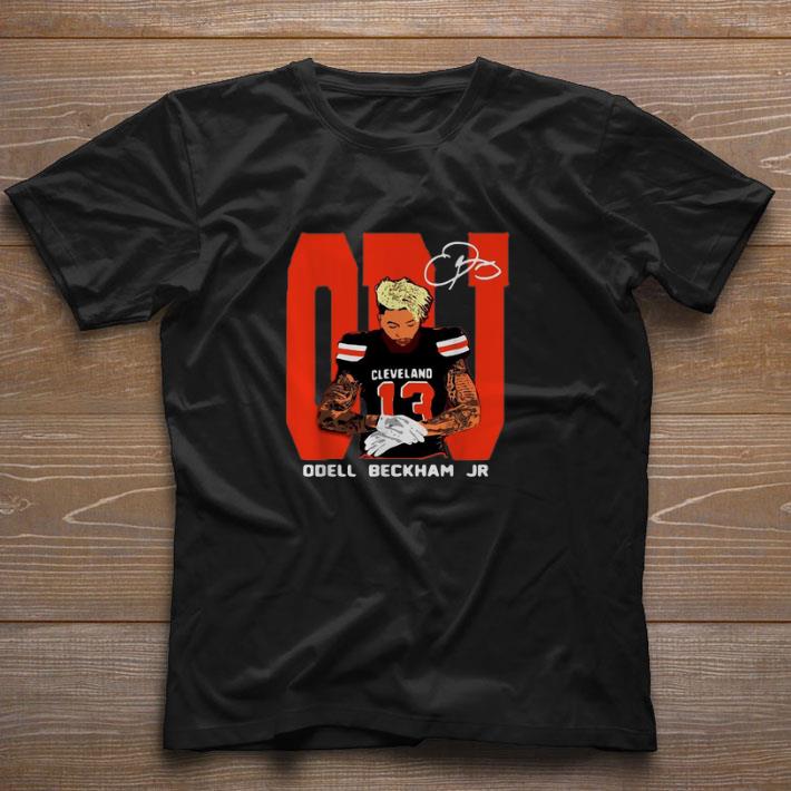 Hot Odell Beckham Jr. Cleveland Browns signature shirt Hot Odell Beckham Jr. Cleveland Browns signature shirt 1