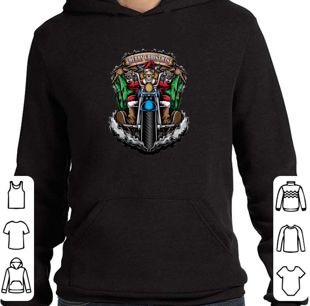 Hot Santa Skull Biker Merry Christmas shirt 5 Hot Santa Skull Biker Merry Christmas shirt