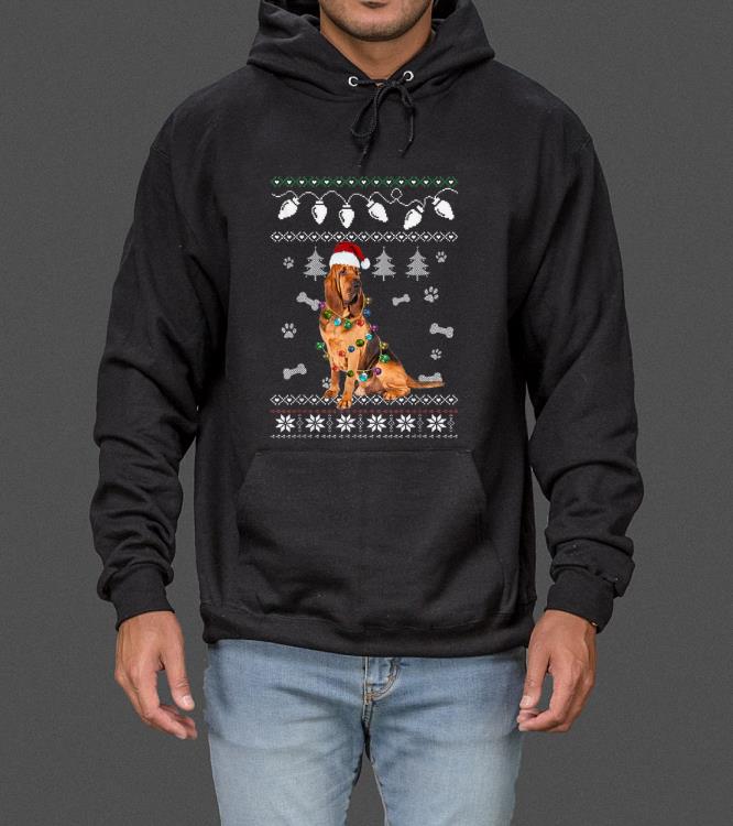 Nice Bloodhound Christmas Dog Light Ugly sweater