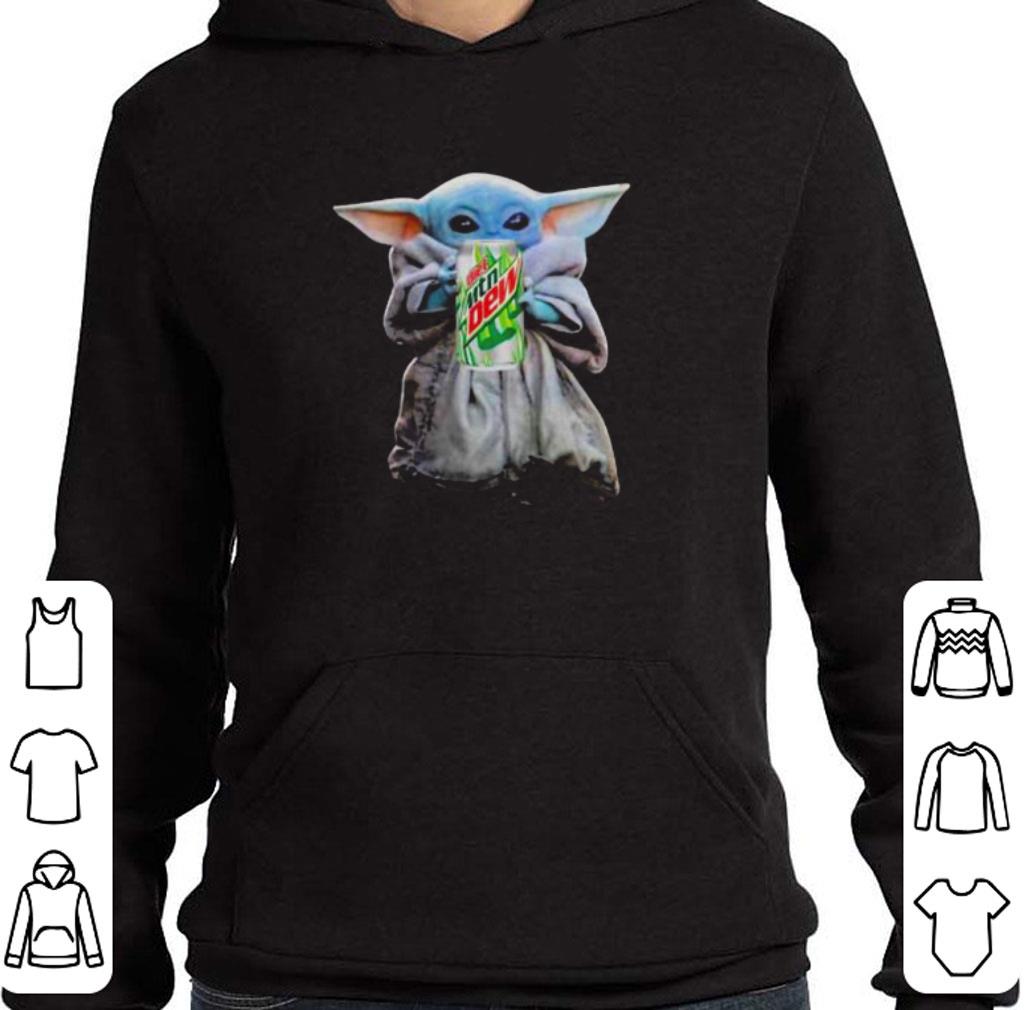 Official Baby Yoda hug Mountain Dew Star Wars Mandalorian shirt
