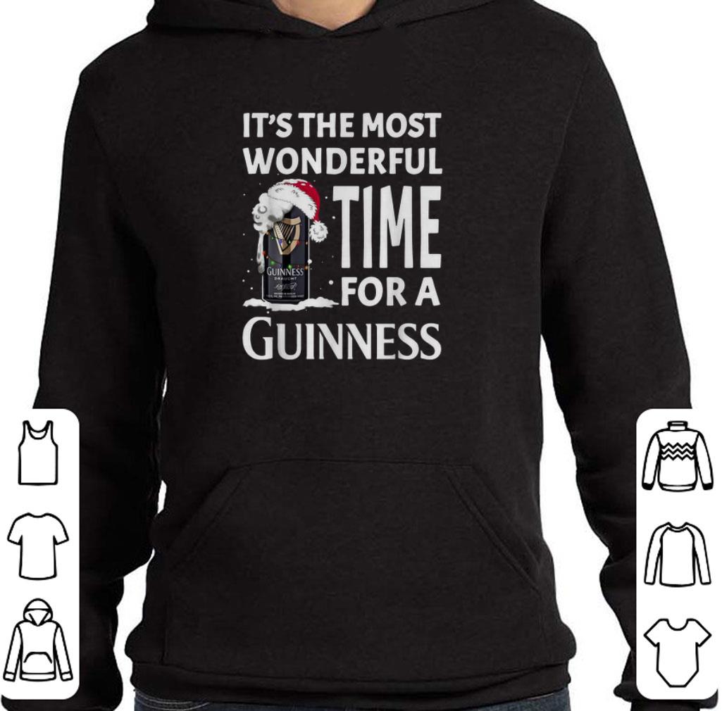 Official It's the most wonderful time for a Guinness beer Christmas shirt