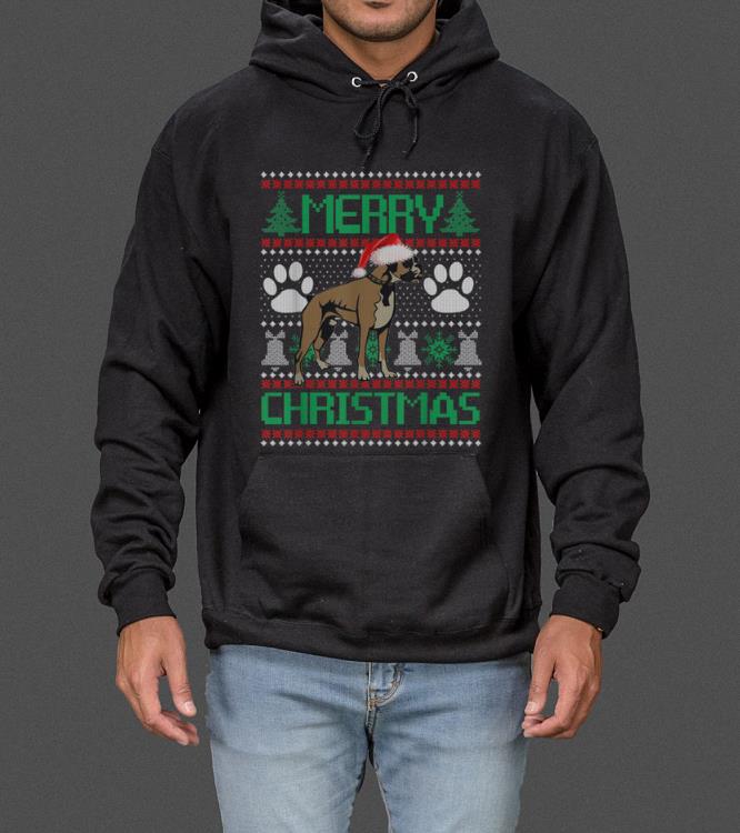 Official Merry Christmas Boxer Ugly Matching Funny Gift Dog Lover sweater