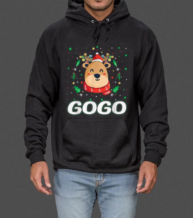 Premium Cute Gogo Reindeer Santa Ugly Christmas Family Matching sweater