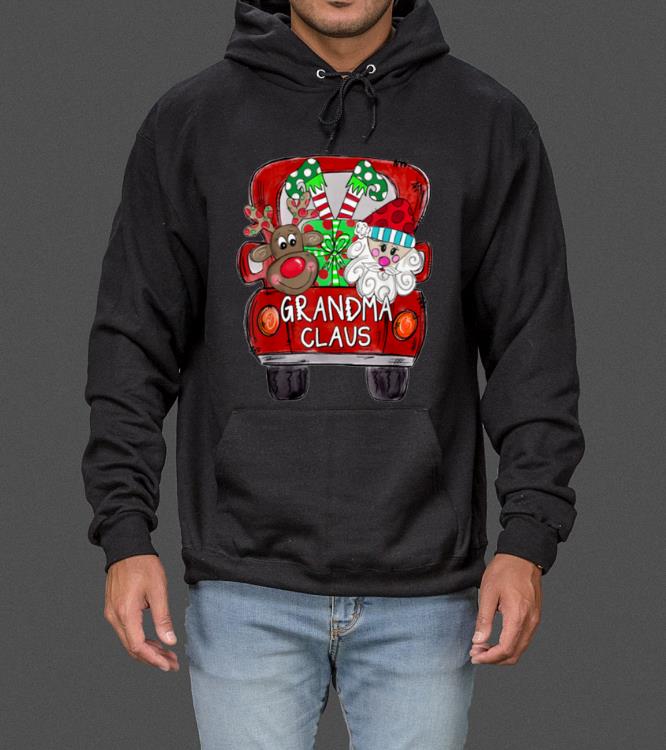 Premium Grandma Claus Christmas Red Truck Reindeer Santa Elf Gift sweater