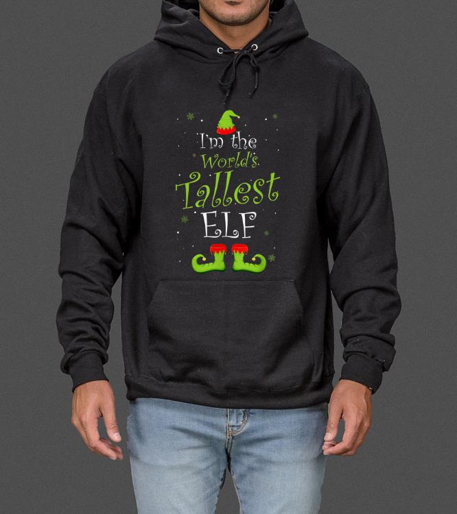 Pretty I'm The World's Tallest Elf Matching Family Christmas Xmas sweater
