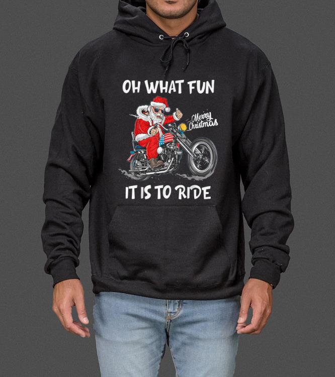 Top Biker Santa Motorcycle Fan Merry Christmas Xmas Holidays sweater