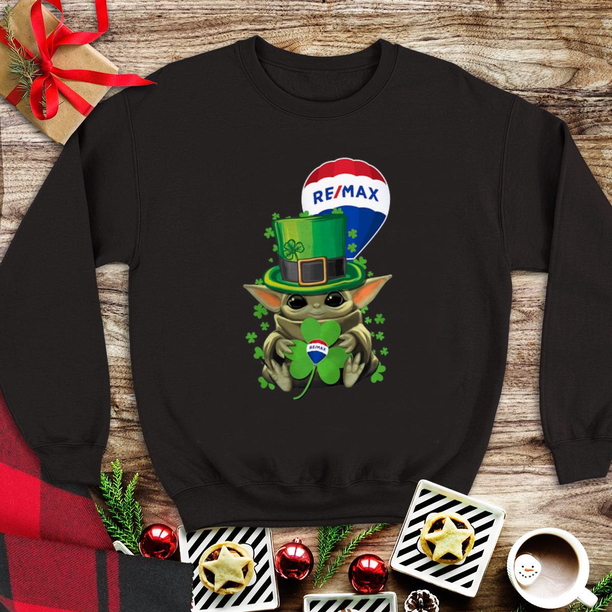 Awesome Baby Yoda Remax Shamrock St. Patrick’s Day shirt