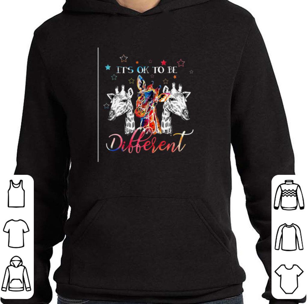 Awesome Giraffes it's ok to be different colors shirt 5 Awesome Giraffes it's ok to be different colors shirt
