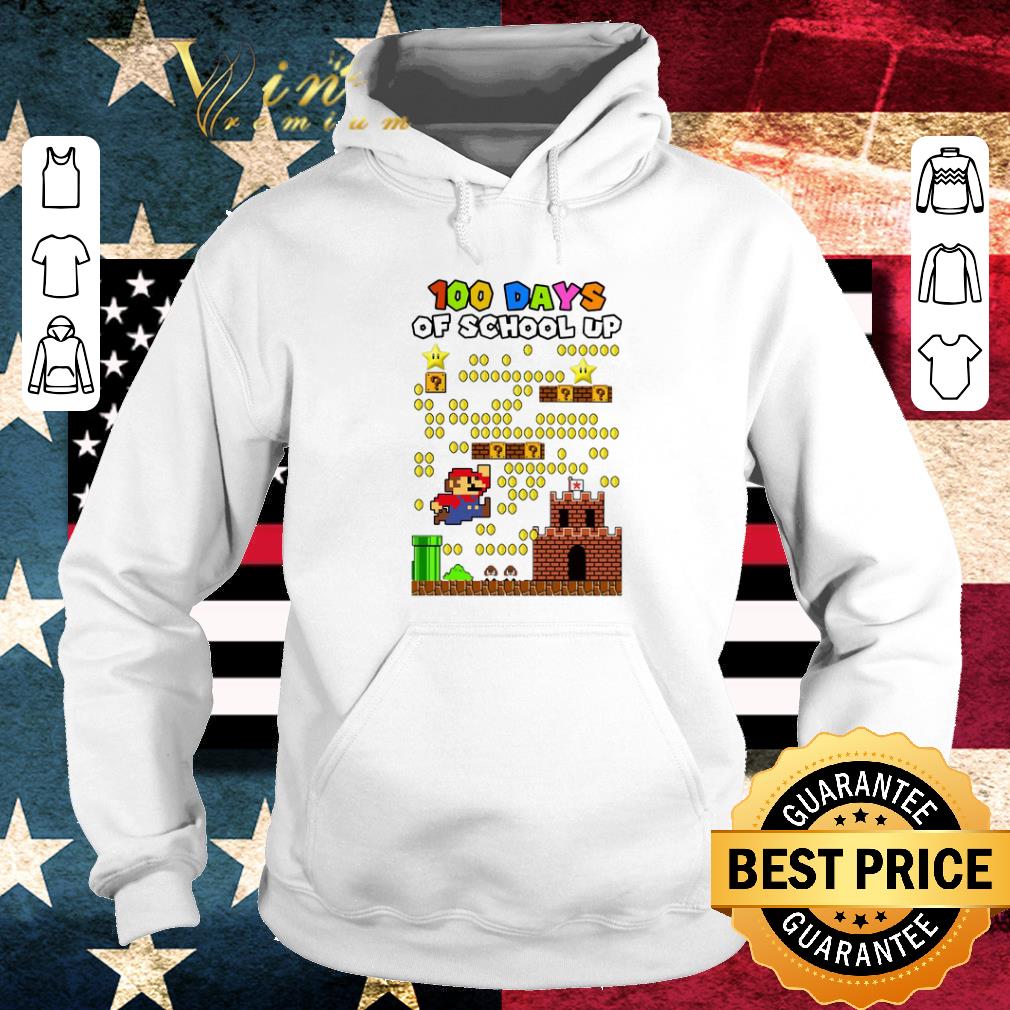 Awesome Super Mario 100 days of school up shirt