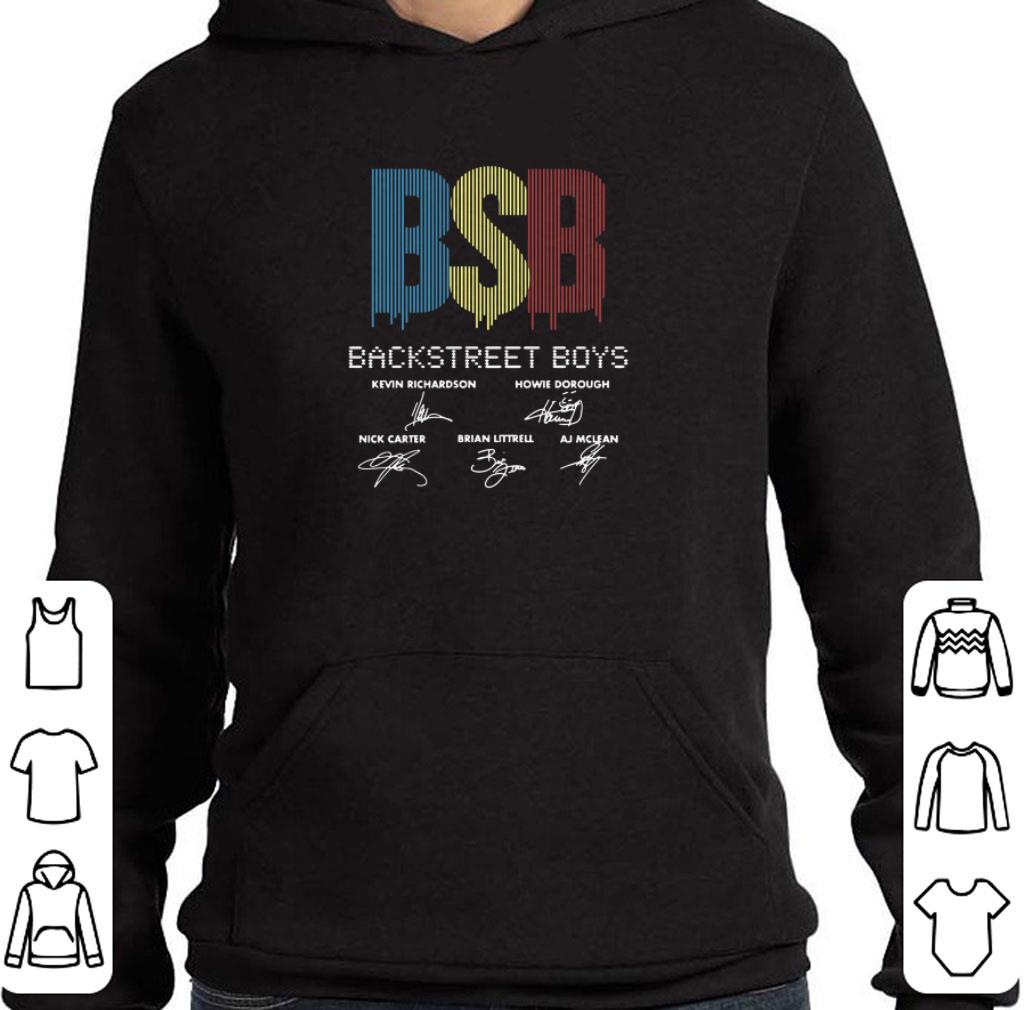 Funny BSB Backstreet Boys signatures Kevin Richardson Howie Dorough shirt
