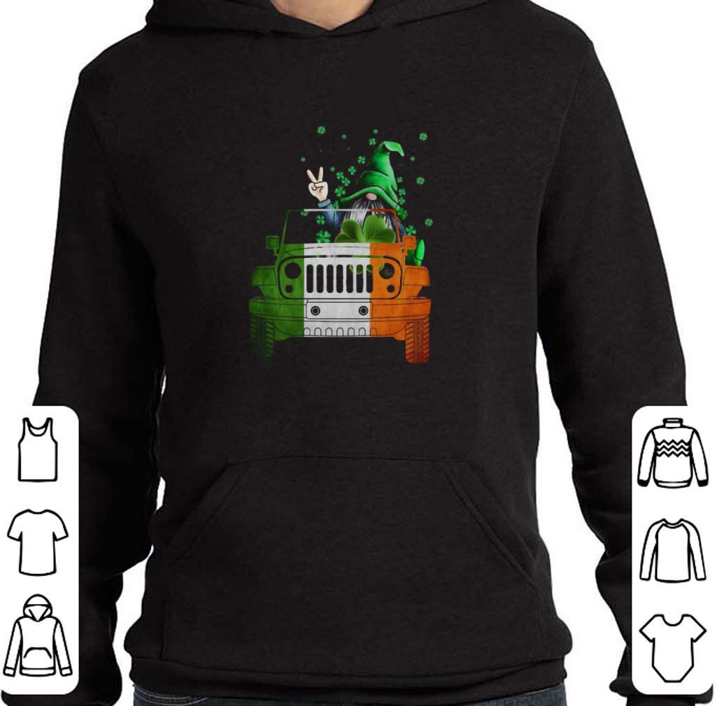 Official Gnome Driving Jeep car St. Patrick's Day shirt