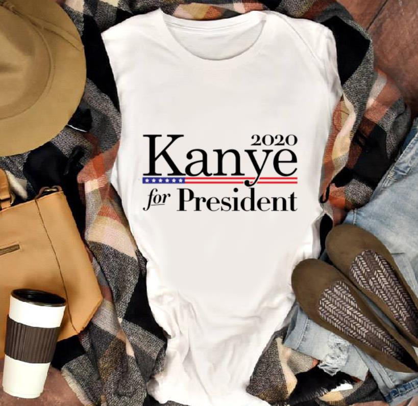 Premium 2020 Kanye For President American Flag shirt