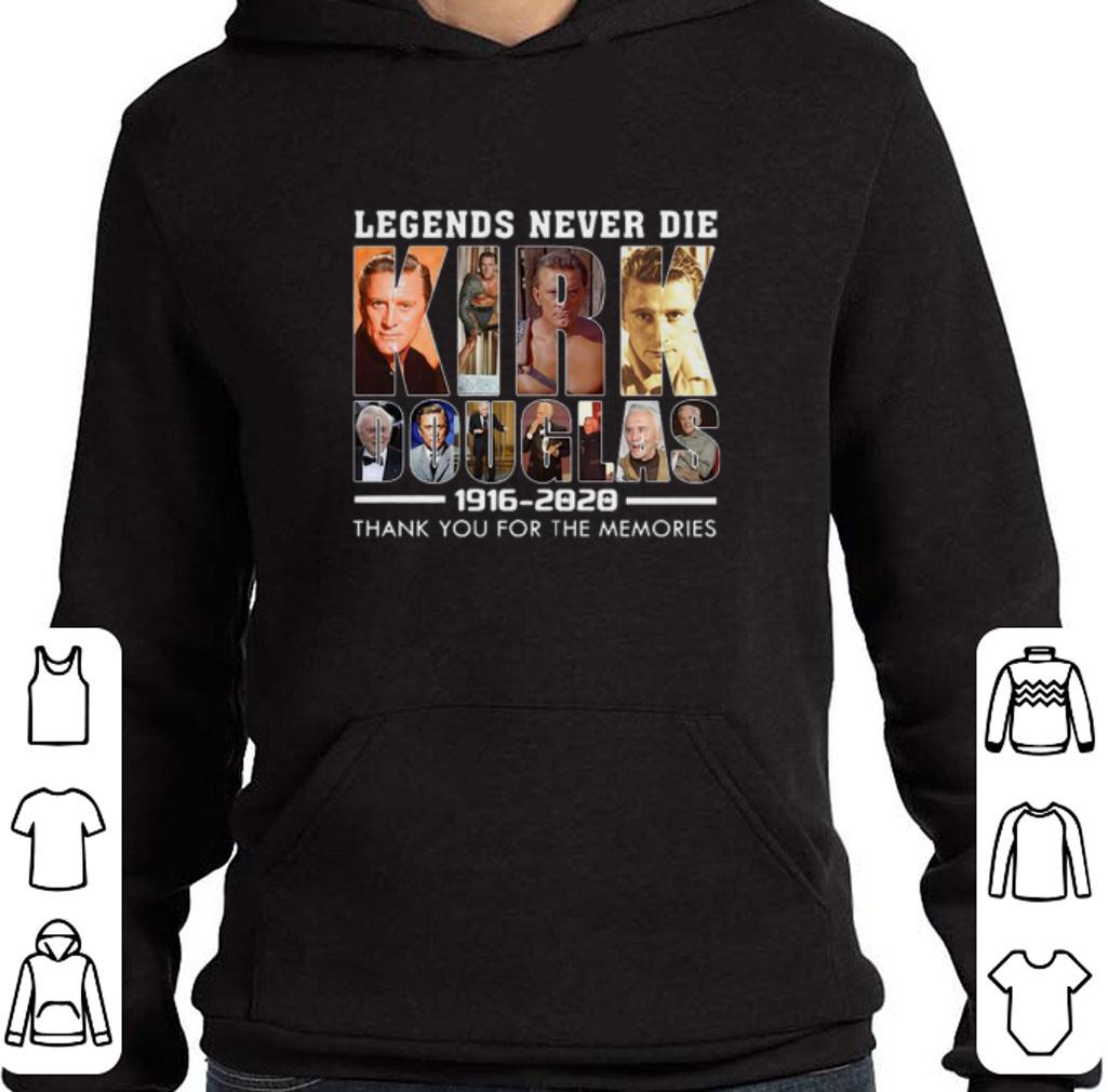 Premium Kirk Douglas 1916 2020 Legends Never Die thank for the memories shirt