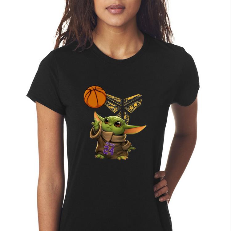 Premium Kobe Bryant Baby Yoda Black Mamba Basketball shirt 2 Premium Kobe Bryant Baby Yoda Black Mamba Basketball shirt 3