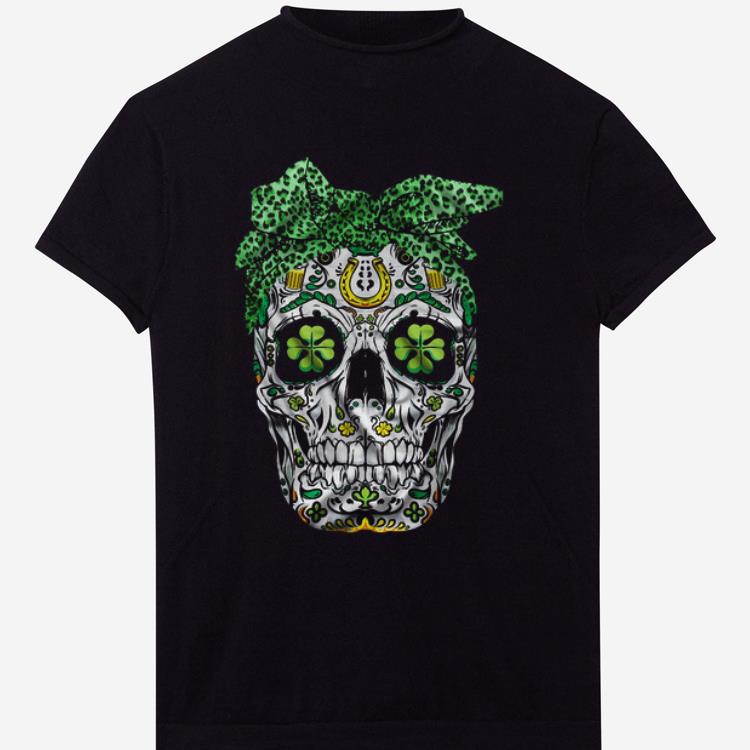 Premium Skull Bandana St Patricks Day shirt