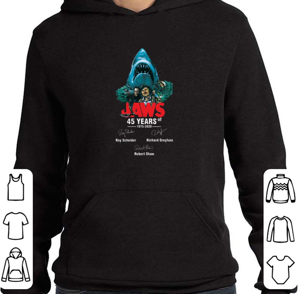 Top Jaws 45 years of 1975 2020 signatures Roy Scheider Robert Shaw shirt