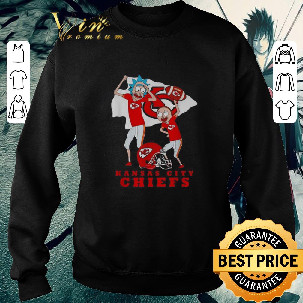 Funny Rick and Morty mashup Kansas City Chiefs Logo shirt 5 Funny Rick and Morty mashup Kansas City Chiefs Logo shirt