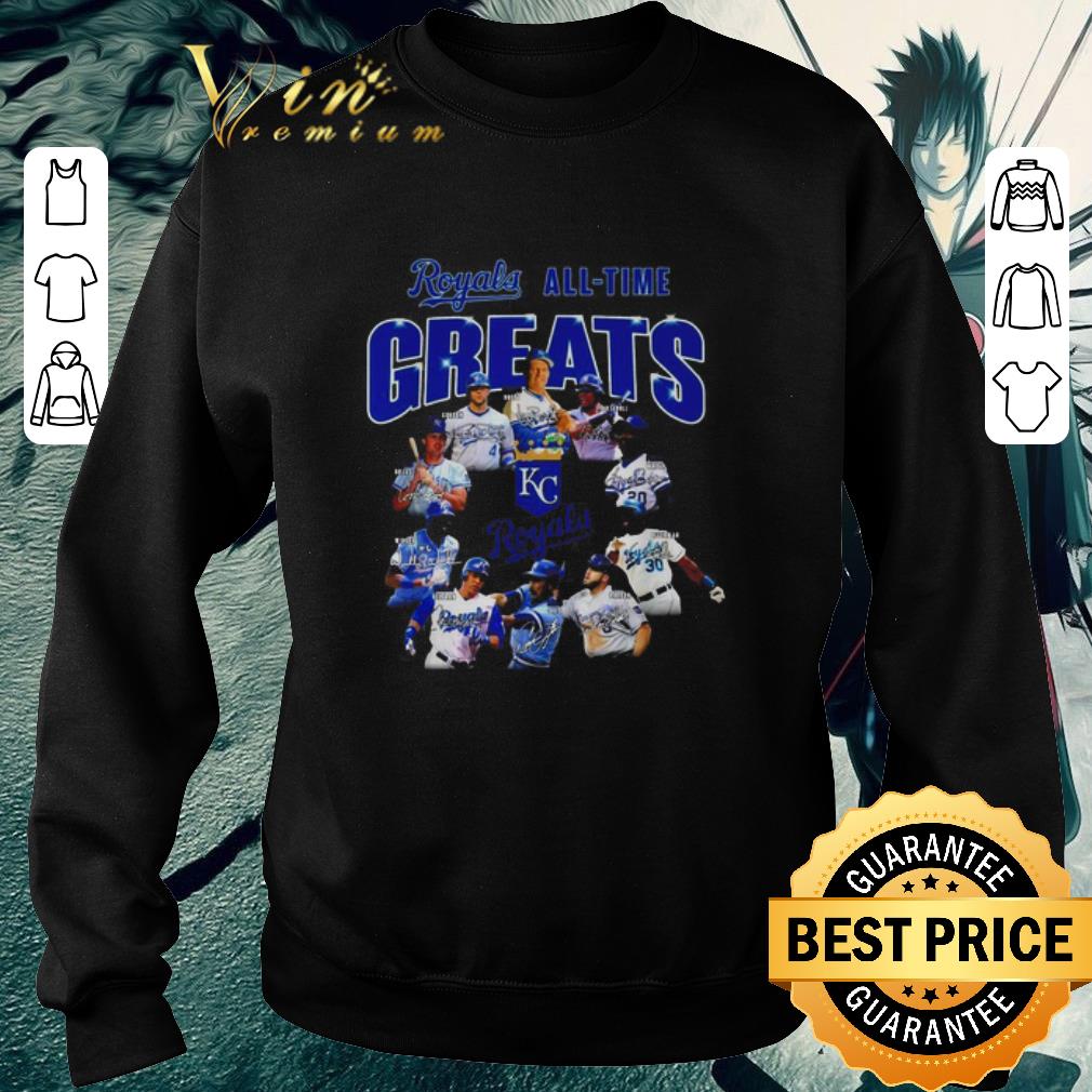 Official Kansas City Royals logo all-time greats legends signatures shirt 5 Official Kansas City Royals logo all-time greats legends signatures shirt